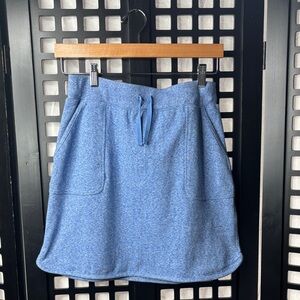 💙 Talbots Blue Knit Drawstring Skirt XS NWT Cotton Stretch Pockets 💙